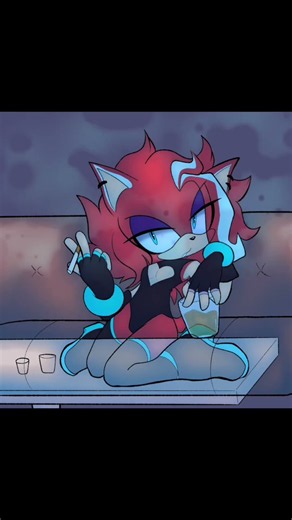 art fight attack i did this year - femboy sonic oc