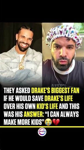 😱 DRAKE FAN: "Save Drake Over My Kid? I Can Always Make More Kids" 🔥#drake #shorts