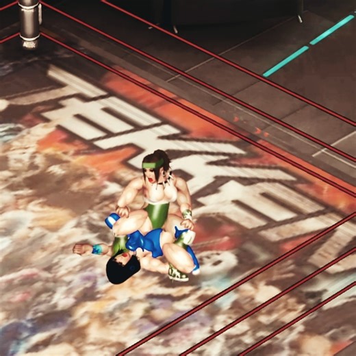 hongjeryann on Instagram: "Michelle Chang vs Asuka Kazama using Scissors Hold | Women Wrestling | FPWW #wwe #womenwrestling #wrestling #tekken #fireprowrestlingworld #mcdickiegames #wrestlingempire"