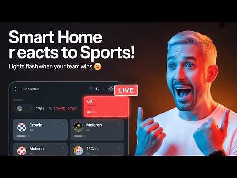 My Smart Home Reacts to Live Sports! ⚽🏎️ (Home Assistant + Team Tracker)