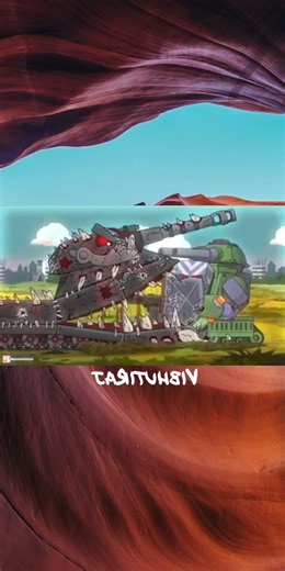 Parasite Ratte vs Soviet Robo Stalin and Robo Hitler in#homeanimations#tanks