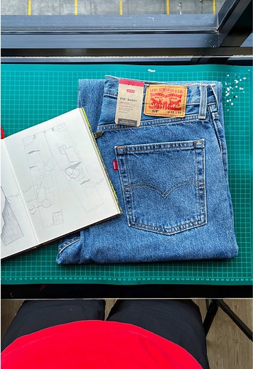 Personalizar pantalón Levi’s baggy: custom 1/1 con patchwork