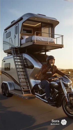 Would You Travel Like This? Motorcycle + RV