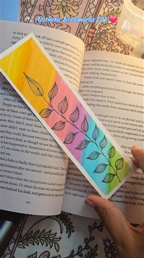 Be honest! 🩷 Rate this handmade bookmark out of 10. 🌿✨ #ytshorts#fyp #diy #aesthetic#bookmarks