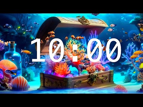 10 Minute Countdown Timer with Alarm | Calming Music | Fantasy Ocean Timer