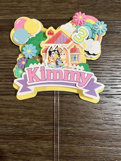 BLUEY CAKE TOPPER - Etsy