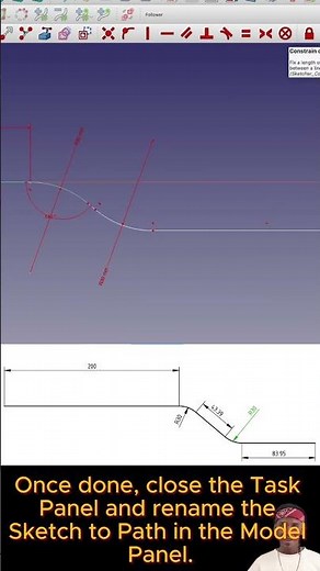 FreeCAD A Min: How to use the Addictive Pipe Tool in #FreeCAD #Short #DIY #Tutorial