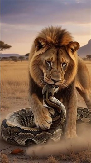 Lion vs. Giant Python: The Ultimate Battle for Survival!