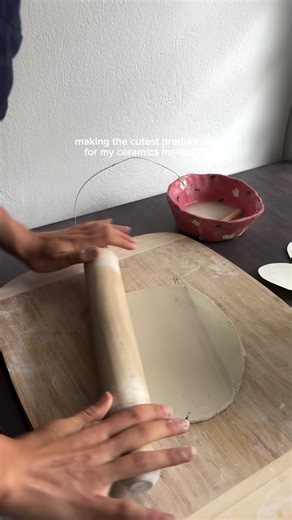 Ceramics never looked so heartfelt!💗 @__kemma created custom ceramic signage for her business using Cricut Permanent Vinyl! #ceramic #ceramicsbusiness #trinketdishes #ceramicmugs