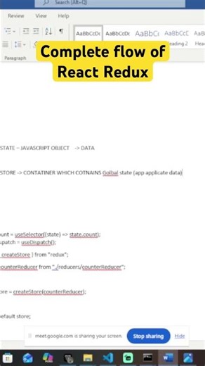React Redux Flow #reactjs #redux #state #store #dispatch