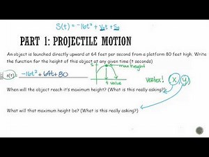 Algebra 1: Projectile Motion