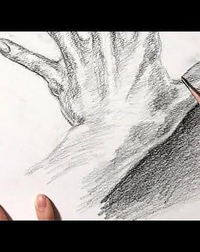 Drawing Hand with Pencil - Time Lapse