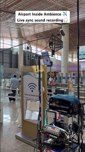 Airport Inside Ambience ✈️Live sync sound recording 🎧