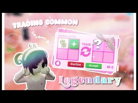 trading common to ˋ°•*⁀➷ legendary!! #adoptme #roblox #trend