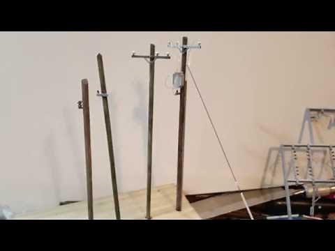 HOW TO MAKE THE BEST HO SCALE UTILITY POLES