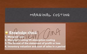 CIMA | Marginal costing？Absorption costing？傻傻分不清楚？？