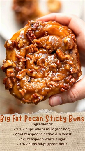 11K views · 166 reactions | Big Fat Pecan Sticky Buns 縷 Gooey, nutty, and melt-in-your-mouth sticky buns that are perfect for brunch or a sweet treat anytime! ✨ #PecanStickyBuns #SweetDelights #BrunchVibes #HomemadeGoodness | Cakecrafted Recipes | Facebook