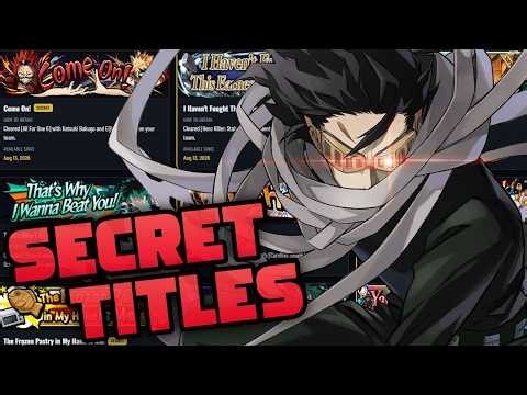 HOW TO UNLOCK EVERY SECRET TITLE!!! | My Hero United Survival