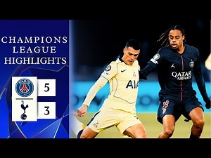 PSG - Tottenham Hotspur | 5-3 | Highlights | Champions League 2025-26 | psg tottenham