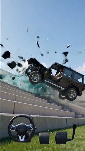 G WAGON MEGA STADIUM JUMP! 🏟️💥 Brutal Crash