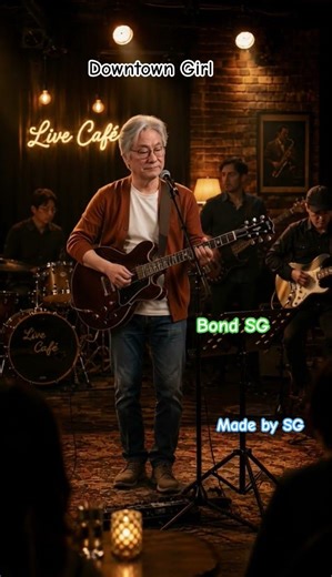 ○● Downtown Girl / 1st song , singing by Bond SG #ai , #산울림