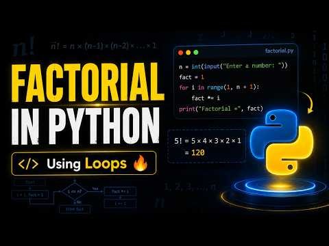 PYTHON PROGRAM TO CALCULATE FACTORIAL OF NUMBER