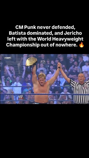 Unforgiven 2008 ended in pure chaos — Batista had the match won, the clock was running down, and then out of nowhere Jericho struck, pinning Kane and escaping with the World Heavyweight Championship. #batista #chrisjericho #kane #wwe | The Kickout Zone