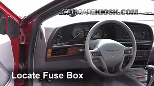 Interior Fuse Check: 1993 Ford Thunderbird LX 5.0L V8