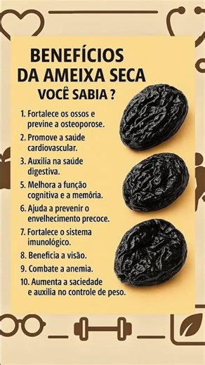 Benefícios Ameixa Seca! ⚠️ Leia a Descrição ⚠️