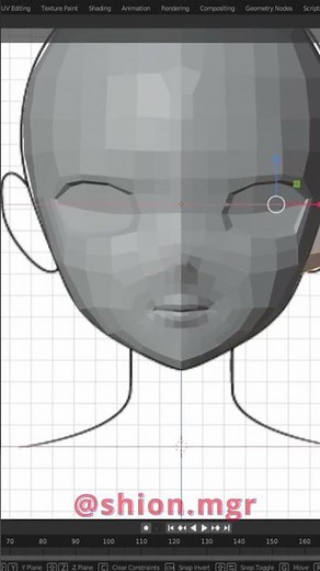Blender 3.3 | Anime Head Modeling with Cube