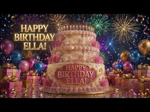 Happy Birthday Ella 🎂 3..2..1.. Best Birthday Countdown Song for Ella 🎉
