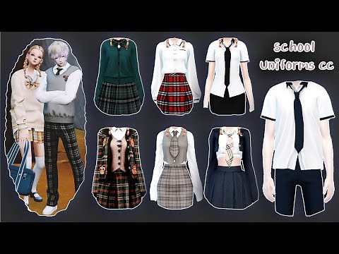 The Sims 4 | Must Have School Uniforms + CC Links