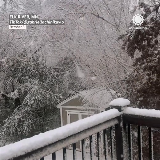 13K views · 429 reactions | A winter wonderland in Elk River, Minnesota ❄️️ | AccuWeather | Facebook