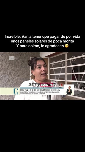 Les VENDEN paneles solares a algunos trabajadores de sectores como educación, salud y otros. Tendrán que pagar de por vida, nunca hablan del costo, pero seguramente que es algo absurdo, pero los “Beneficiados” lo agradecen 👀