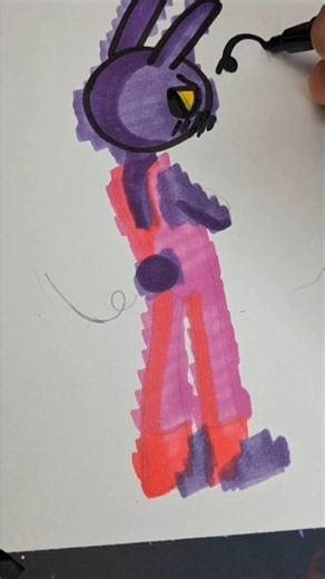 Drawing Jax Toy 💩(The Amazing Digital Circus). #Jax #tadc #shorts #satisfying #drawing #fanart #art