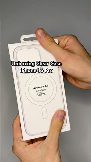 Unboxing Clear Case MagSafe iPhone 16 Pro #apple #unboxing #clearcase #parati #funda #iphone16pro