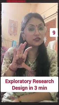 Exploratory Research Design in just 3min /Features/use/example #researchaptitude #ugcnet #viralshort
