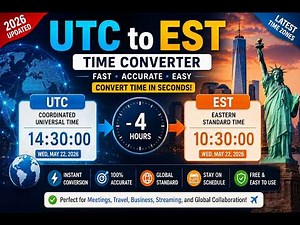 UTC to EST Converter 2026 | Fast, Accurate & Free Time Zone Conversion
