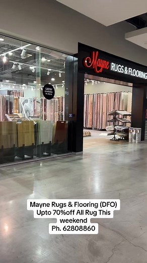 Grand Rug & Flooring Clearance This weekend @ Mayne Rugs & Flooring. Upto 70% off All Rugs & upto 40%off Hybrid and Laminate flooring. We open 7 Days a week 10am - 6pm. Ph. 62808860#rugs #flooring #sale ##outletshopping #clearancesale #cheapprice #bargainshopping