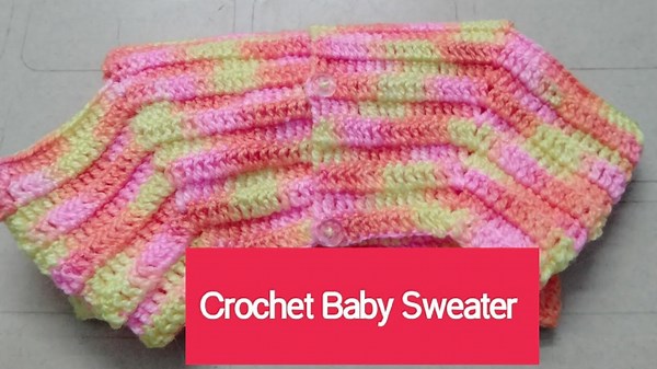 How to Make a Cute and Easy Baby Sweater/Cardigan for 0 to 6 Months