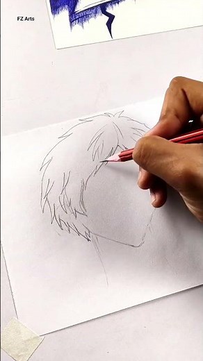 How to Draw Anime hairstyle 💇🏻