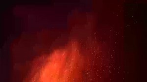 Mount Etna erupts, spewing lava into the sky