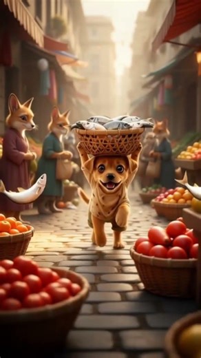 The puppy earned some money 💸and bought a frock 👗 for his sister😍