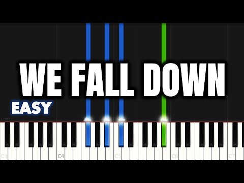 Chris Tomlin - We Fall Down | EASY PIANO TUTORIAL by Synthly