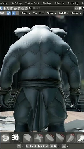 Turning an Elephant into a Legendary Warrior | Blender Sculpting Process
