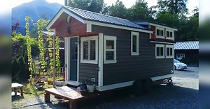 Couple takes risk downsizing to tiny home, pay only $450 in rent