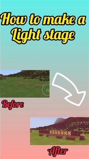 How to make a light stage🤯😱#shortvideo#minecraft#gamerfleet#youtubeshorts