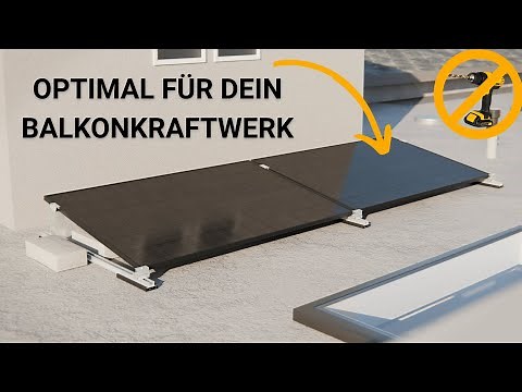 PV Flachdach Halterung ohne Bohren – Süd/ Ost-West Ausrichtung 🚀 | 2 Module