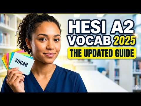 HESI A2 Vocabulary List 2025 The Updated Guide