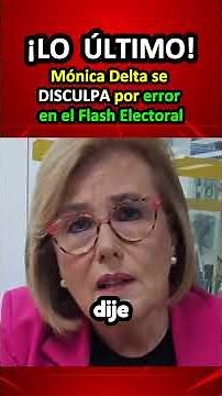🚨 MÓNICA DELTA APOLOGIZES! 😱 Live earthquake over mistake during Election Flash #news